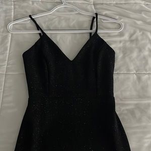 Black sparkle mini dress winsdor